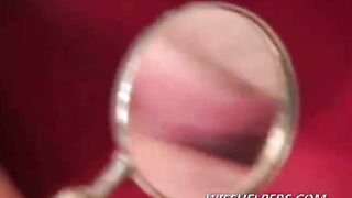 Cuckold husband watches wife licked