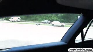 Aerobic instructor boned in the backseat