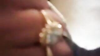 Rubbing My Exposed Cock