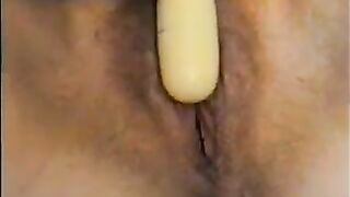 Hairy Wife Masturbates