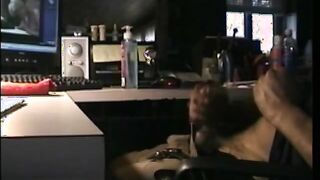 Masturbating teen blows his load