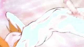 Hentai babe sucks and licks a futanaris cock