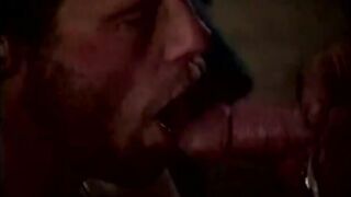 Bearded redneck bear sucking dick