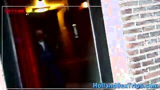 Real chubby hooker in lingerie gets paid