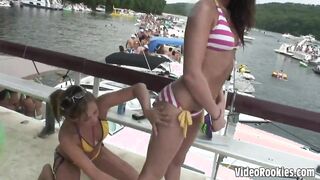 Outrageous local babes video taped