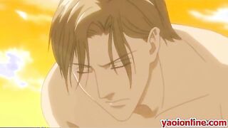 Inlove hentai gay having sex outdoor
