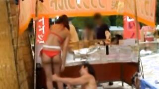 Publicsex asian babe gets ass grabbed