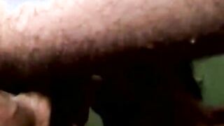 Showering mature bear gets a blowjob 