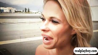 Big boobs babes tke off bikinis and and driving a biplane 