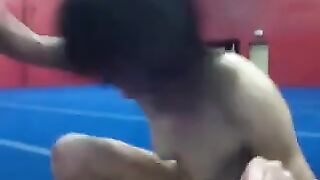 Naked Gymnast Masturbates