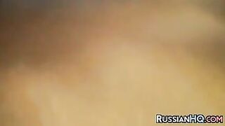 Russian Woman Tanning