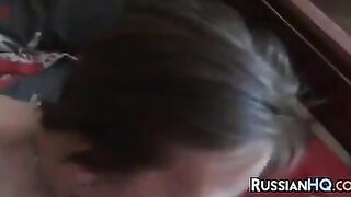 Russian Girl Giving A Blowjob