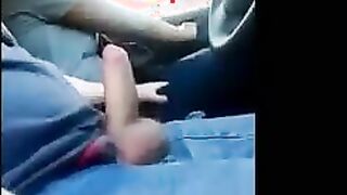 Flashing His Cock In The Car