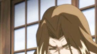 Japanese hentai cutie threesome fucked in the forest