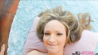 Cutie Melanie Taylor ass poured with cum
