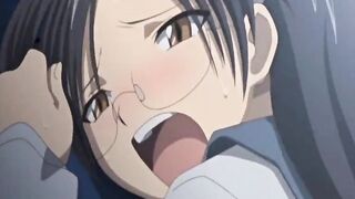 Bondage Japanese hentai coed hot poking in the bed