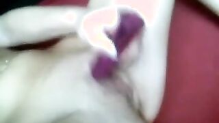 Super hot blonde perfect tits masturbates with toy pt2