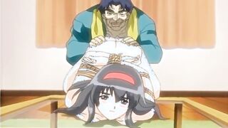 Roped hentai virgin with bigboobs hard poked by pervert