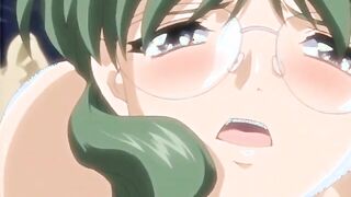 Busty hentai nurse hard poking from behind