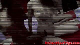 Sexy dutch prozzie gives head