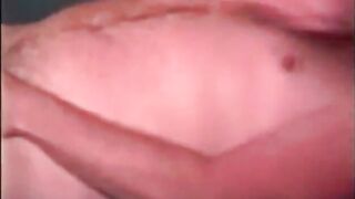 Mature redneck bear takes facial