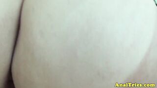 Brunette combines anal and hardcore sex for the first time