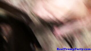 Real partying sluts turn wet Tshirt contest into orgy
