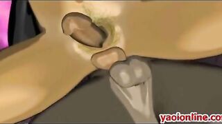 Hentai gay couple suck and fuck each other