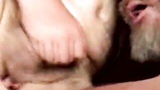 Gaystraight hairy bear sucking hard cock