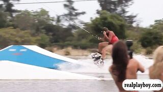 Sexy badass girls getting naked kite boarding and quad races