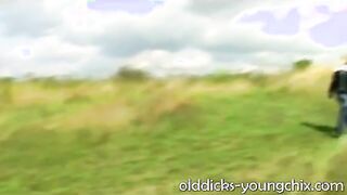 Old Man Watching naked Blonde