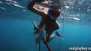 Badass hot babes enjoyed jetskiing anf frisky fishing