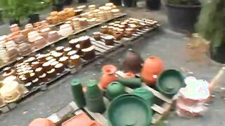 Wet and wild public blowjob