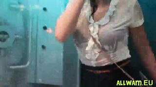 Kinky Euro College Wet Dancing Party