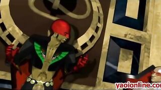 Hentai guys suck and fuck each other