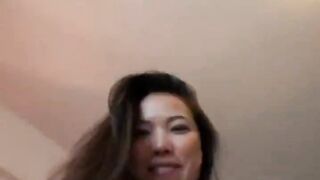 Cute Asian Chick Lets Her BF Take A Peek At Her Body