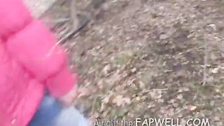 Lilla Rafael flashing tits in public