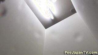 Asians piss thru panties