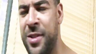 Interracial gay sex with creamy climax