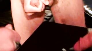 Poor ex convicts in cumshot action with his ex cell mates