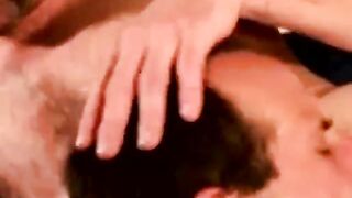Straight mature bear takes big facial