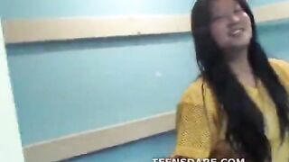 Teen cuties fucked at college party