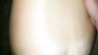 Dude with big cock fucks big ass wife doggystyle