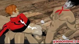 Hentai gay gangbang party boys sucking
