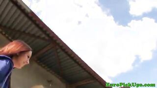 Real europan amateur being picked up