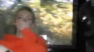 Teen girl masturbates on bus ride