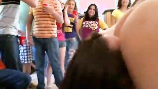 Four Girls Take Over Dorm With Sexy Lesbian Action