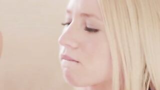 Stunning Blonde Chick Gets Nailed By Her Friend