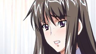 Japanese hentai coed footjob and facial cumshot