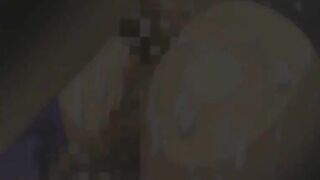 Coed hentai girl brutally gangbanged and cummed allbody